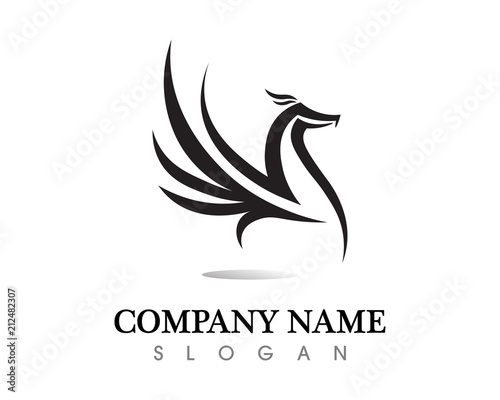Fototapeta Naklejka Na Ścianę i Meble -  Falcon Eagle Bird Logo Template vector icon