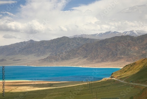 The Orto-Tokoy Water Reservoir on the way to Kochkor and Naryn City  Kyrgyzstan