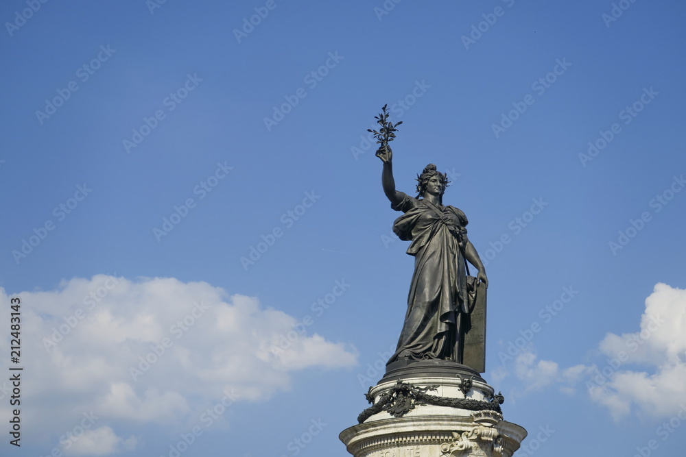 Statue de la République. Place de la République. Paris France