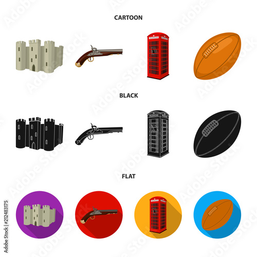breed, dog, teapot, brewer .England country set collection icons in cartoon,black,flat style vector symbol stock illustration web.
