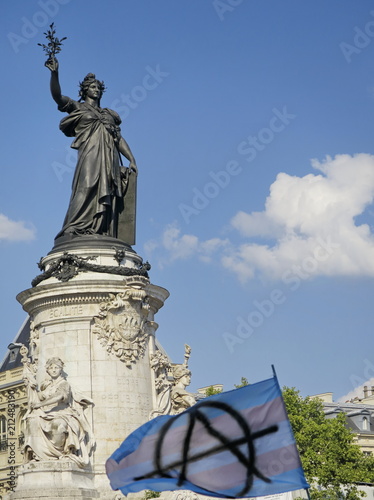 Statue de la République. Place de la République. Paris France