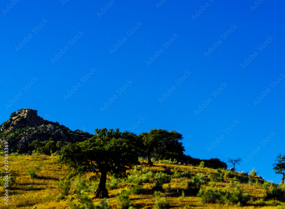 mountain peaks in the Andalusian region, typical mountain landscape, nature