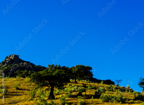 mountain peaks in the Andalusian region, typical mountain landscape, nature