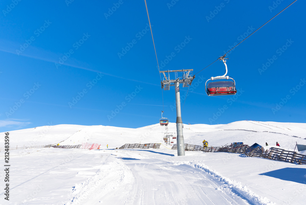 Winter ski resort at Cota 2000 , Sinaia , Romania