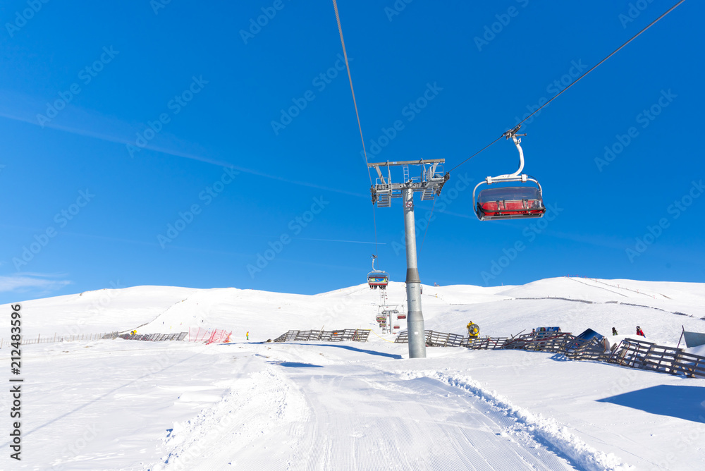 Winter ski resort at Cota 2000 , Sinaia , Romania Winter ski resort at Cota 2000 , Sinaia , Romania