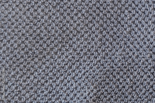 Wallpaper Mural Close up view on blue cotton towel. Spa and wellness thing. Selective focus on natural texture Torontodigital.ca