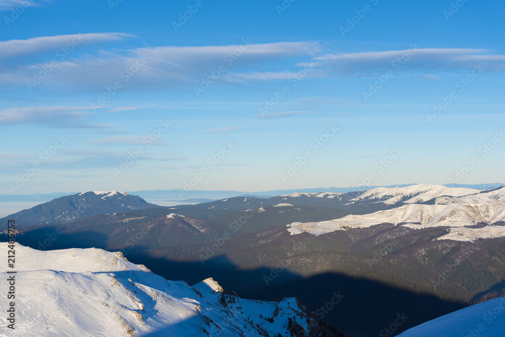 Clouds in the Mountains at winter season