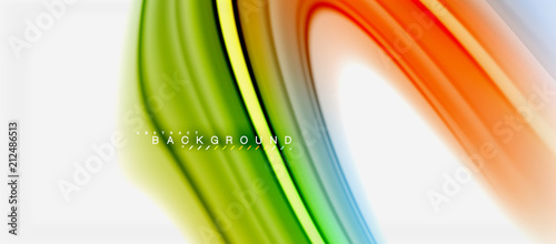 Rainbow fluid colors abstract background twisted liquid design, colorful marble or plastic wavy texture backdrop, multicolored template for business or technology presentation or web brochure cover