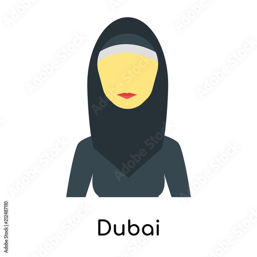 Dubai icon vector sign and symbol isolated on white background, Dubai logo concept