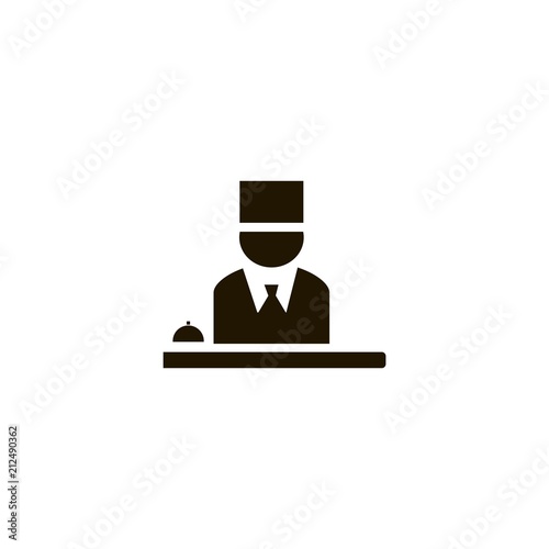 Reseption icon. flat design