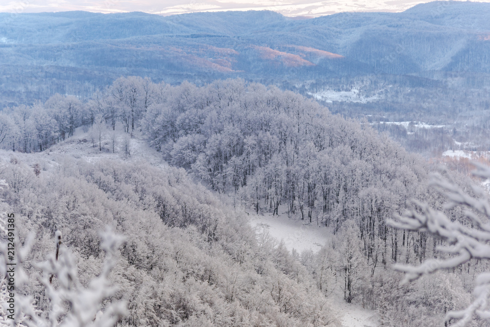 Wintyer landscape in Sacaramb , Romaniua Wintyer landscape in Sacaramb , Romaniua