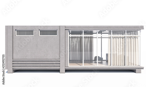 Wallpaper Mural Concrete House in Minimalist Style Torontodigital.ca