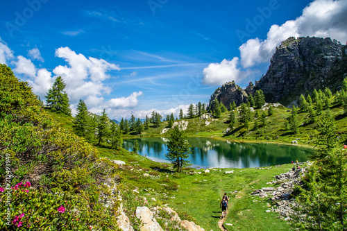 Lago Nero di Rocca la Meja, Cuneo, Valle Maira photo