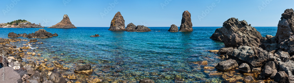 Aci Trezza Faraglioni, Sicily coast