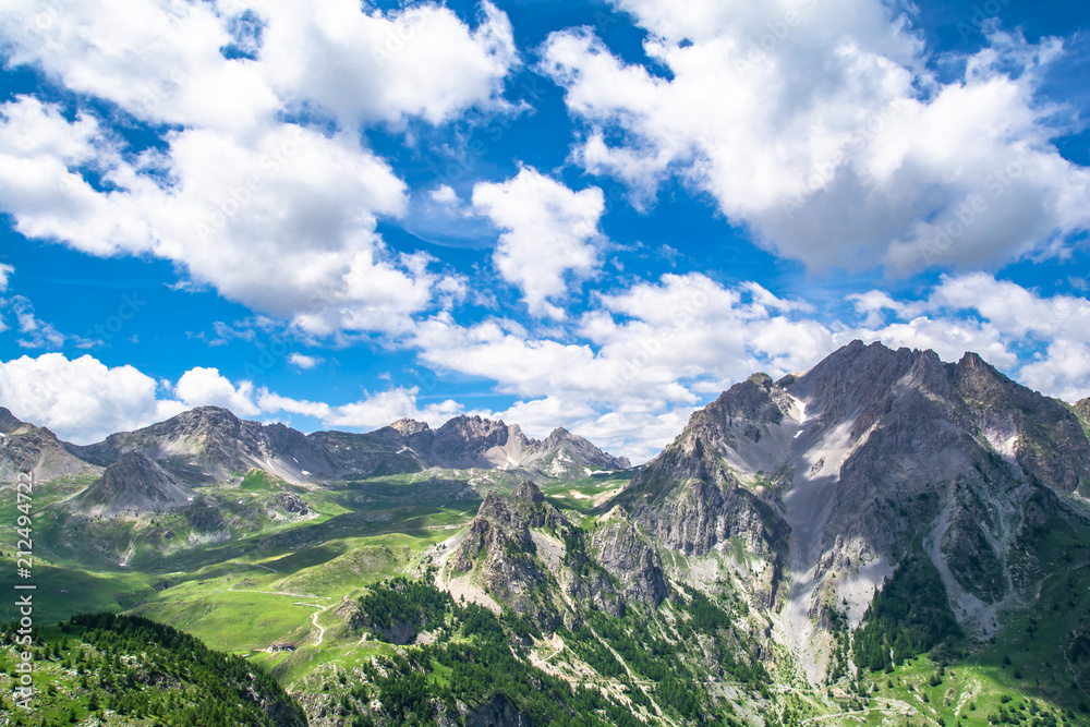 Fototapeta premium Lago Nero della Meja, Cuneo, Valle Maira