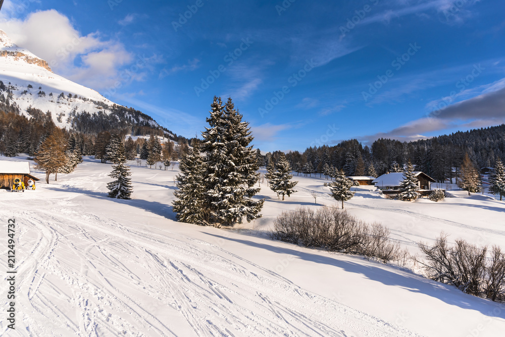Winter in Dolomites Mountains Winter in Dolomites Mountains