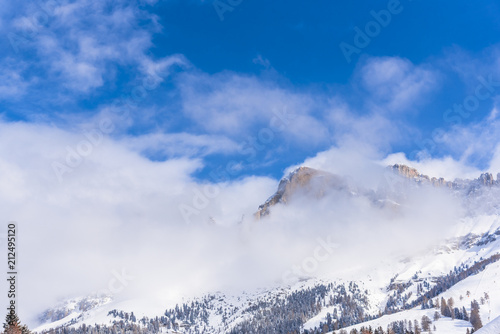 Winter in Dolomites Mountains