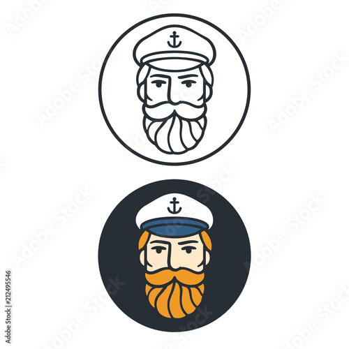 Captain portrait in circle