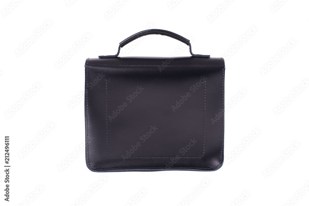 Leather bag on a white background, isolated Leather bag on a white background, isolated