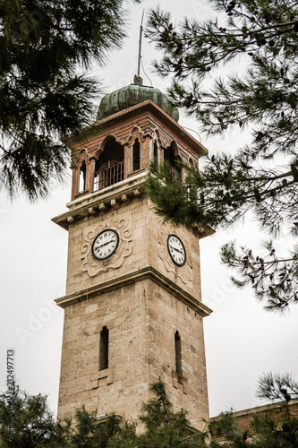 Historical Balıkesir Clock Tower in Turkey