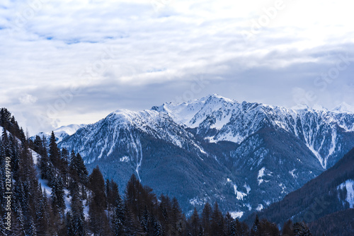 Winter landscape in Dolomites Mountains © Ivanica