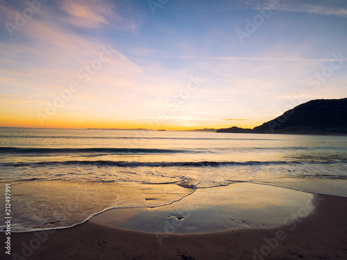 Photography sunset of donegal beach,Ireland