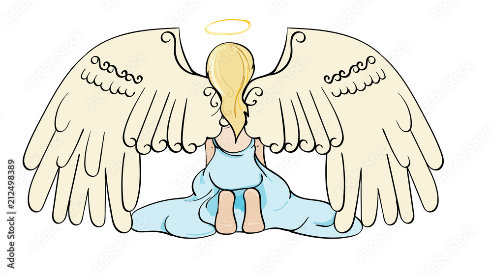 Obraz premium Kneeling Angel