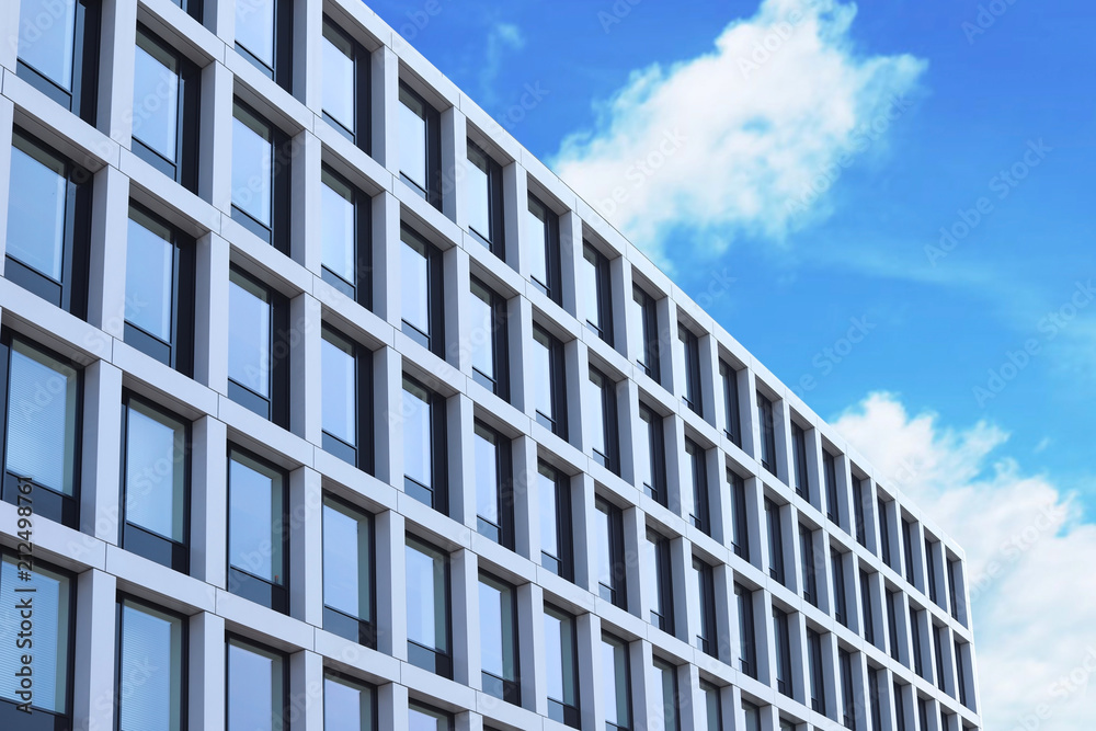 Building with tinted windows, outdoors. Modern architectural design Building with tinted windows, outdoors. Modern architectural design