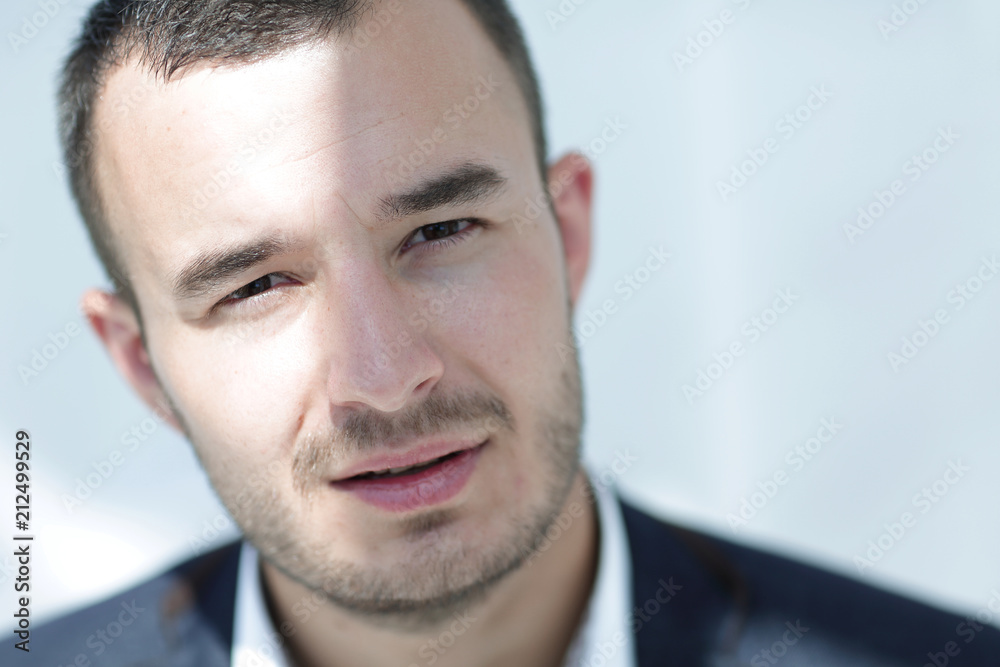 closeup.portrait of modern business man. closeup.portrait of modern business man.