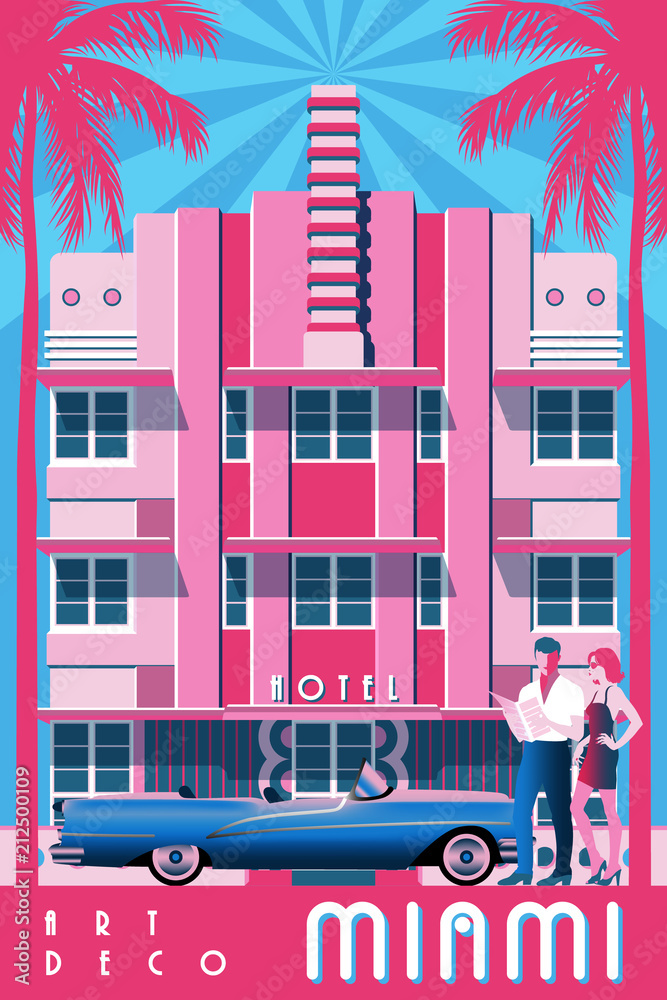 Fototapeta premium Słoneczny dzień w Miami, USA