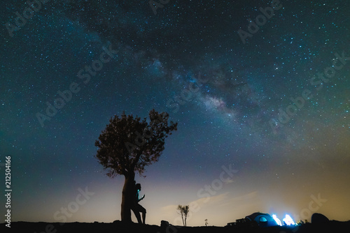 Watching the midnight sky