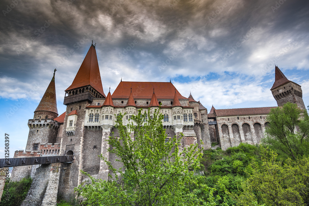 Corvinesti medieval castle, Hunedoara, Romania