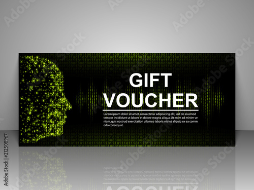 Gift voucher template.