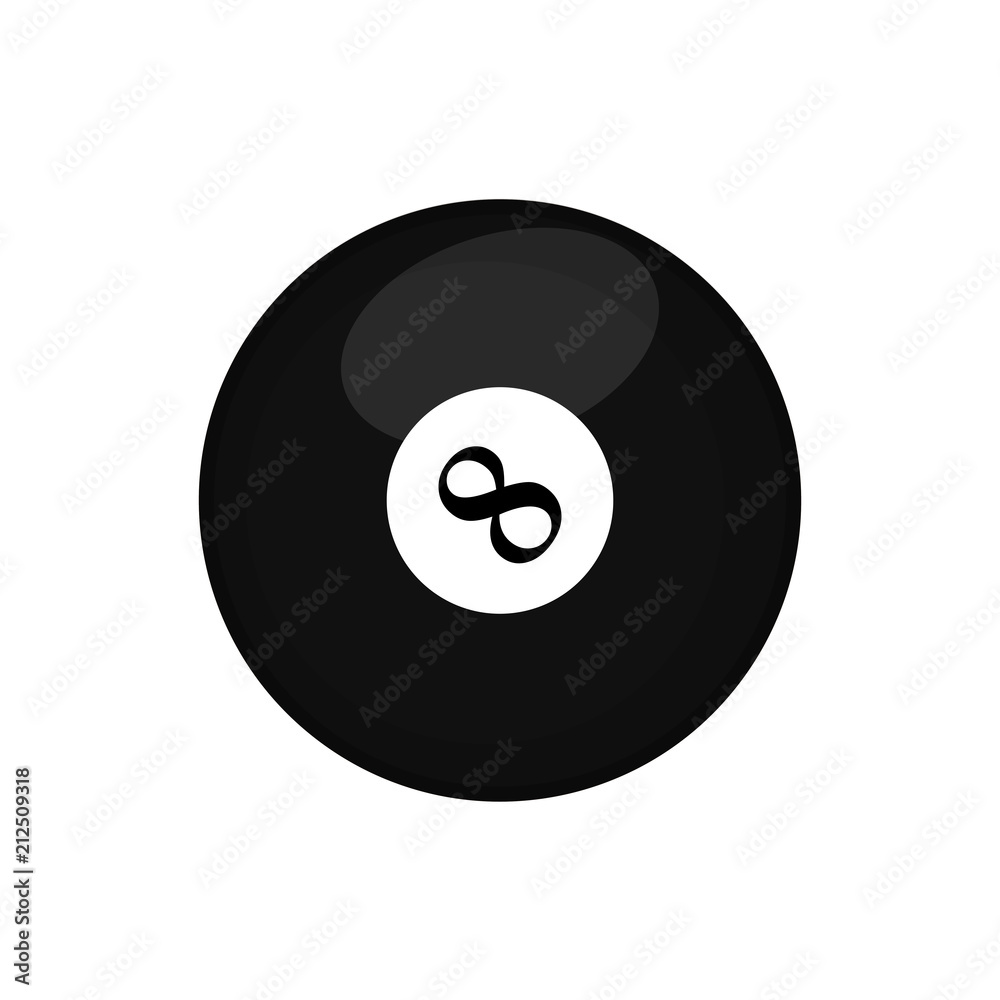 Isolated billiard ball icon Isolated billiard ball icon