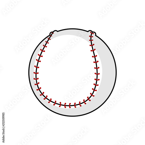 Isolated baseball ball icon