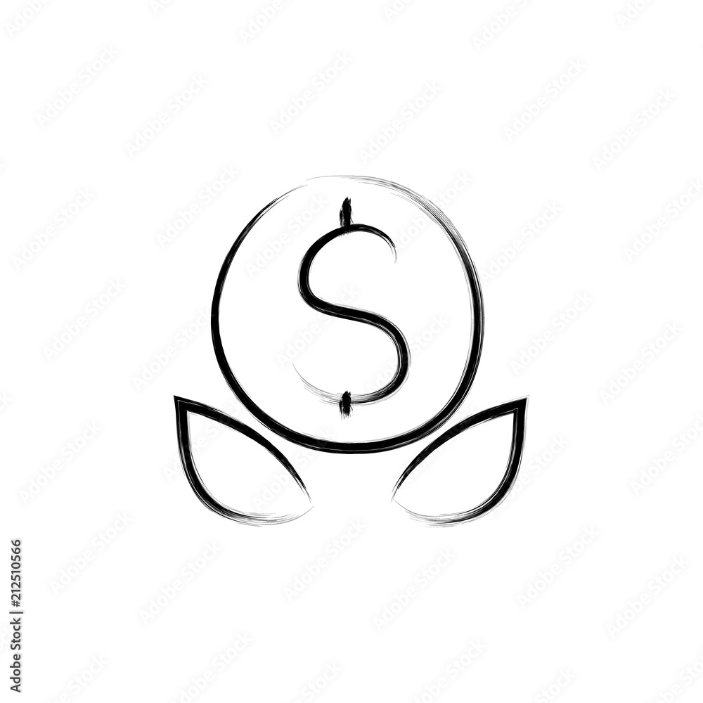 money plant sketch style illustration money plant sketch style illustration