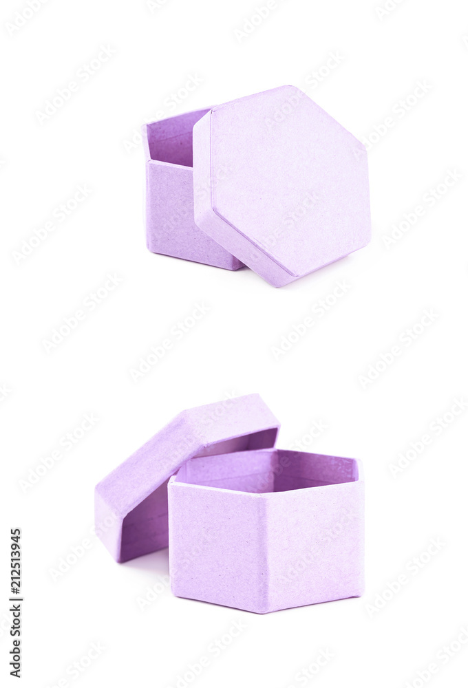 Paper gift box isolated Paper gift box isolated