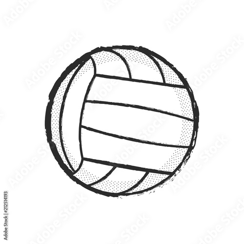 Isolated volleyball ball icon