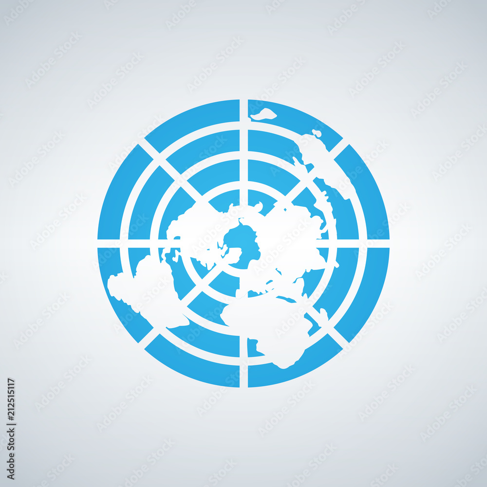 Illustration of a circle frame planet sphere top view, isolated on a white background. Vector illustration. Illustration of a circle frame planet sphere top view, isolated on a white background. Vector illustration.