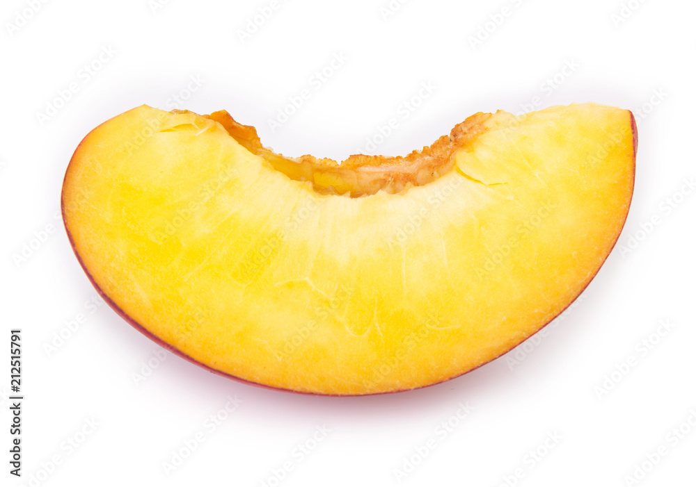 Fresh peach on white background Fresh peach on white background