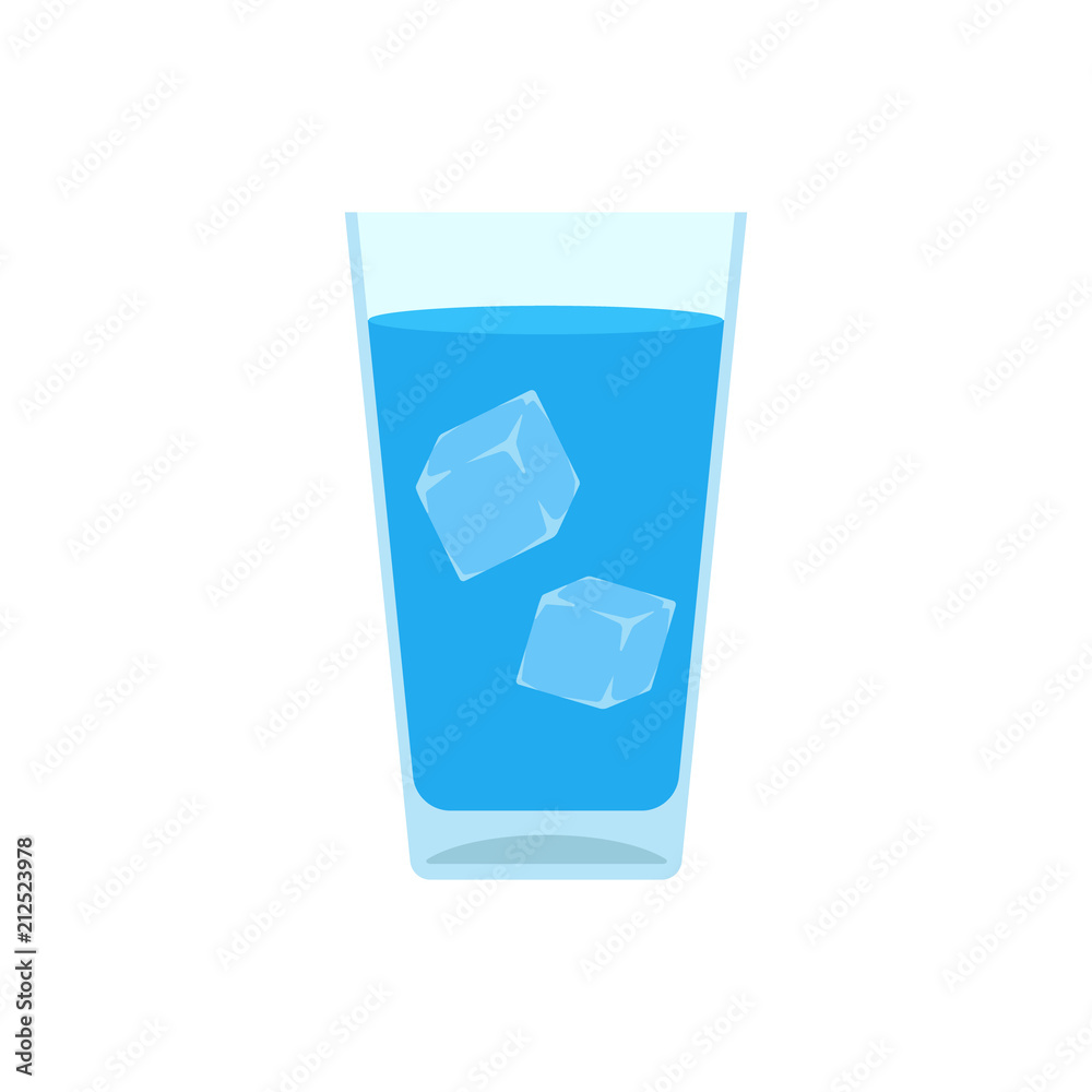Glass of water. Vector. Glass of water. Vector.