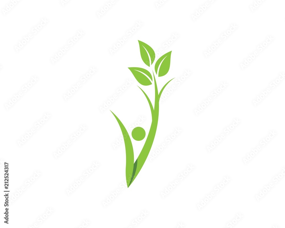 Obraz premium Healthy Life people Logo template vector icon