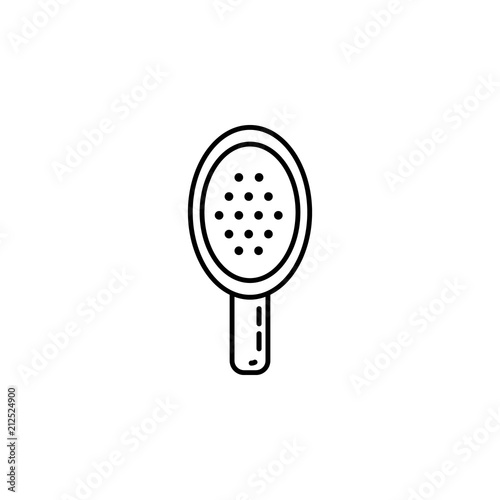 hair brush icon. Element of make up and cosmetics icon for mobile concept and web apps. Outline dusk style hair brush icon can be used for web and mobile