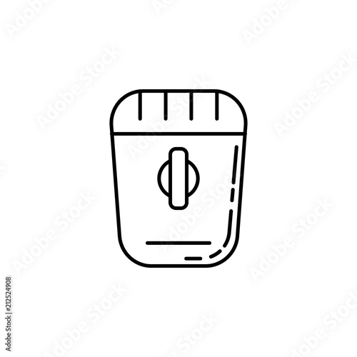 epilator icon. Element of make up and cosmetics icon for mobile concept and web apps. Outline dusk style epilator icon can be used for web and mobile