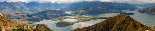 Quadro su tela Panorama of Roys Peak - Wanaka