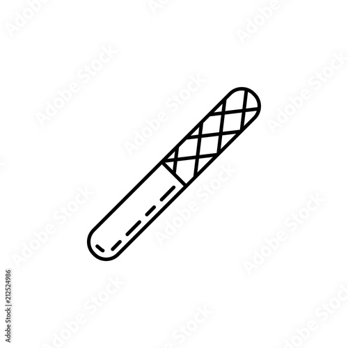 nail file icon. Element of make up and cosmetics icon for mobile concept and web apps. Outline dusk style nail file icon can be used for web and mobile