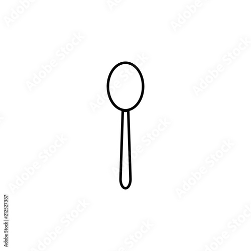 a spoon icon. Element of kitchen appliances icon for mobile concept and web apps. Thin line a spoon icon can be used for web and mobile. Premium icon