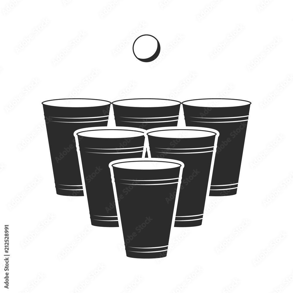 610+ Beer Pong Stock Illustrations, graphiques vectoriels libre de