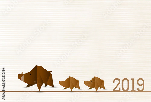 亥　干支　年賀状　背景