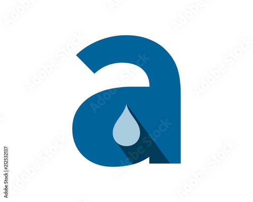 blue droplets typography alphabet typeset typeface logotype font image vector icon